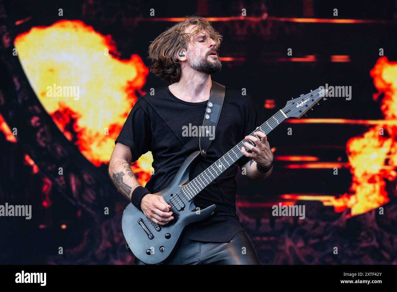 Stefan Helleblad of Within Temptation performing live Stock Photo