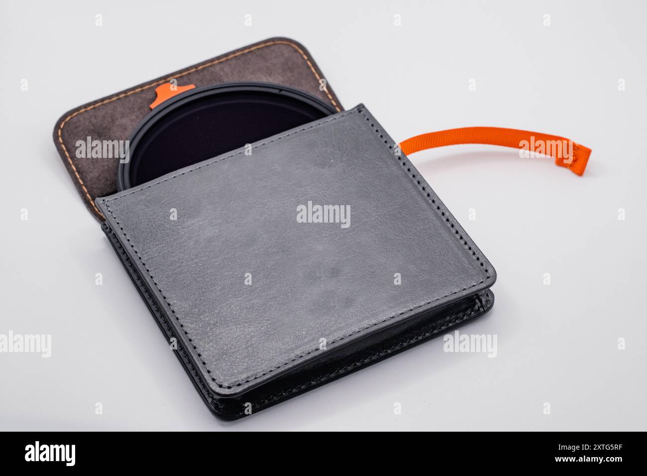 lens filter case isolated on a white background Stock Photo - Alamy