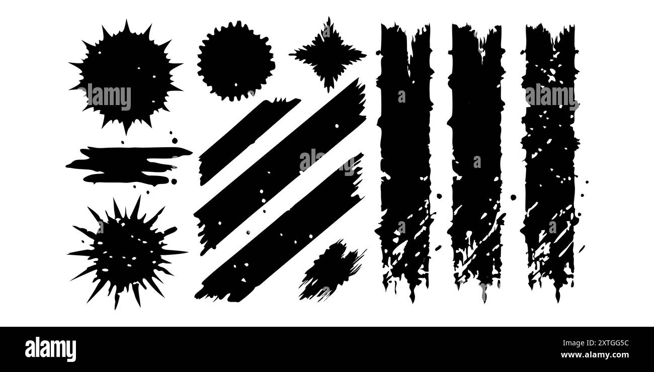 Black grunge texture . Scratch marks. Ripped paper. Grunge frame ...