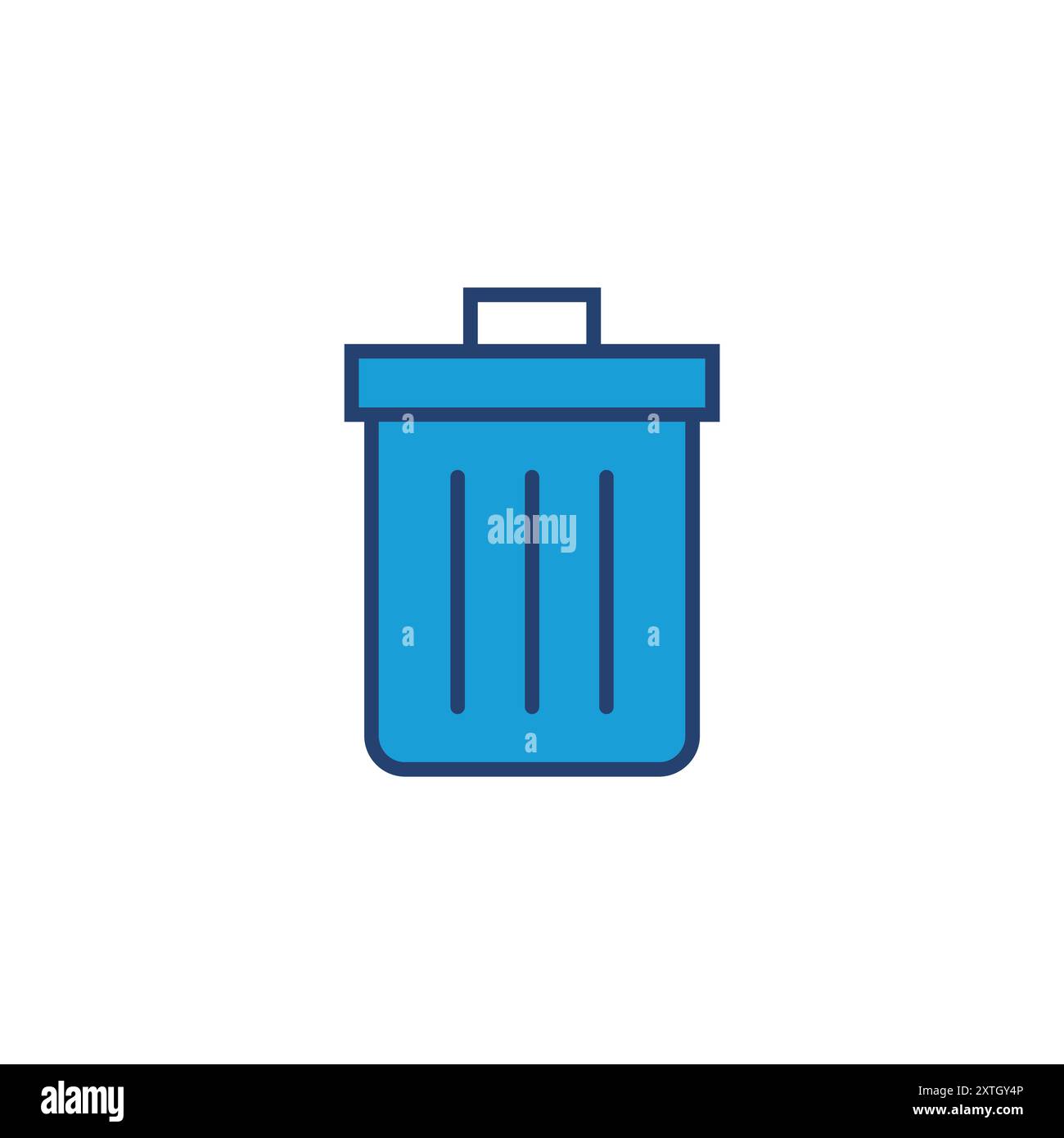 Trash icon vector. trash can icon. delete icon vector. garbage Stock Vector