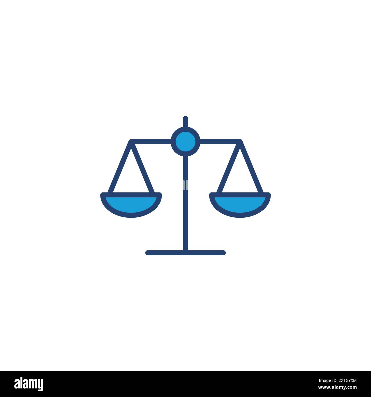 Scales icon vector. Law scale icon. Scales vector icon. Justice Stock ...