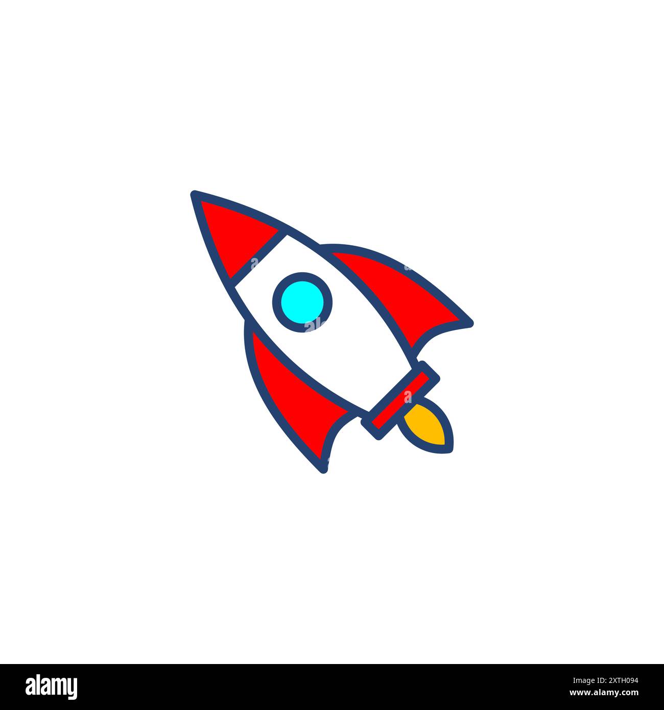 Rocket icon vector. Startup icon vector Stock Vector Image & Art - Alamy
