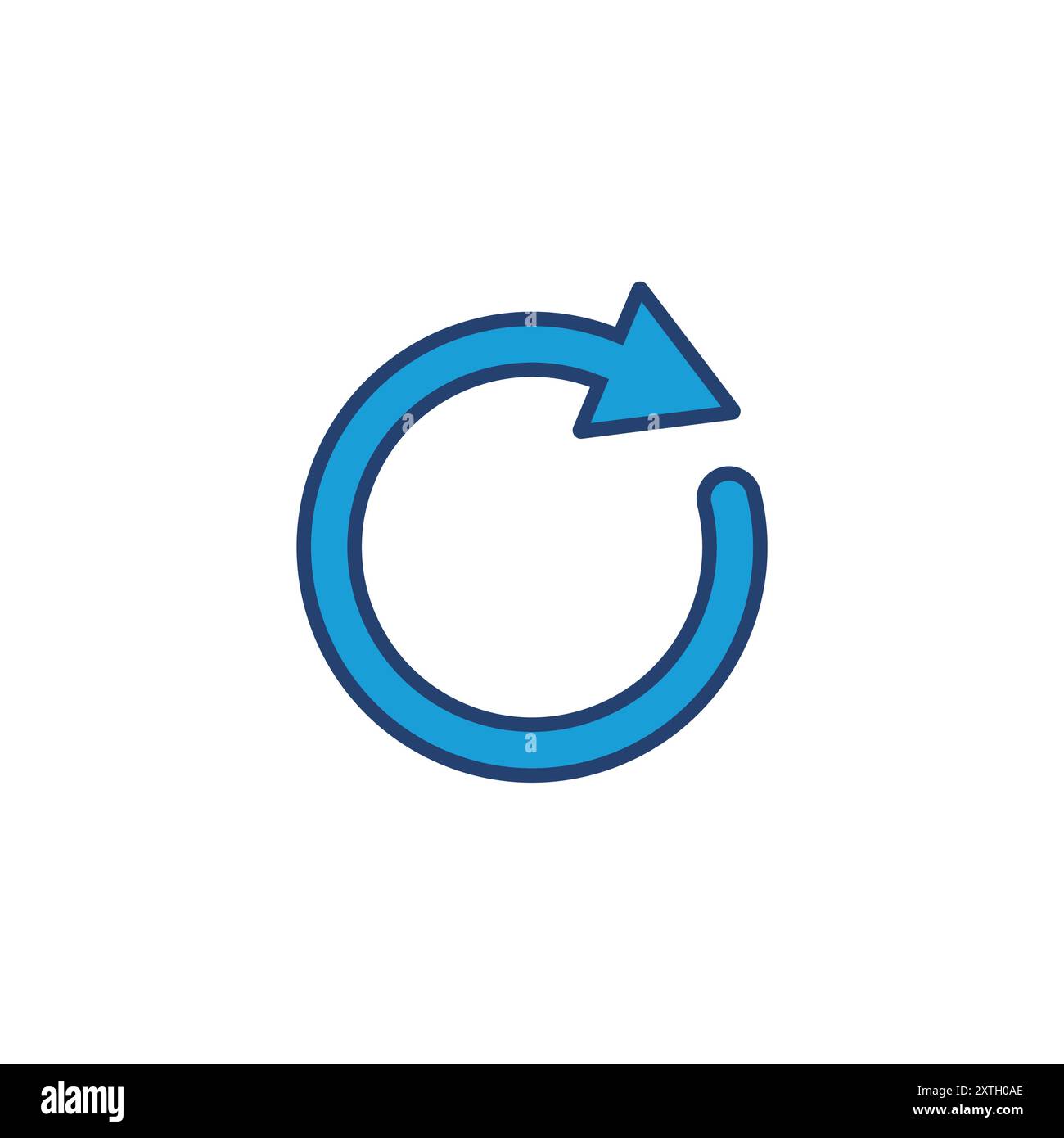 Refresh icon vector. Reload icon vector. Update icon. Stock Vector
