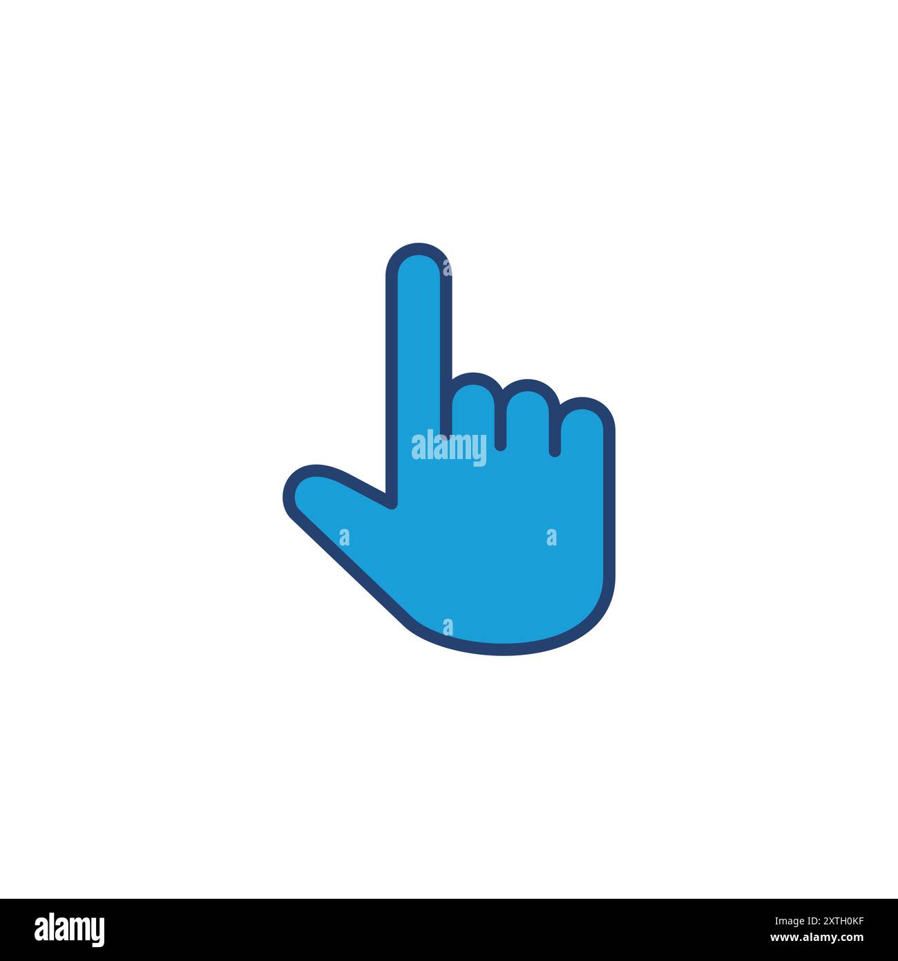 Hand icon vector. hand vector icon, palm Stock Vector