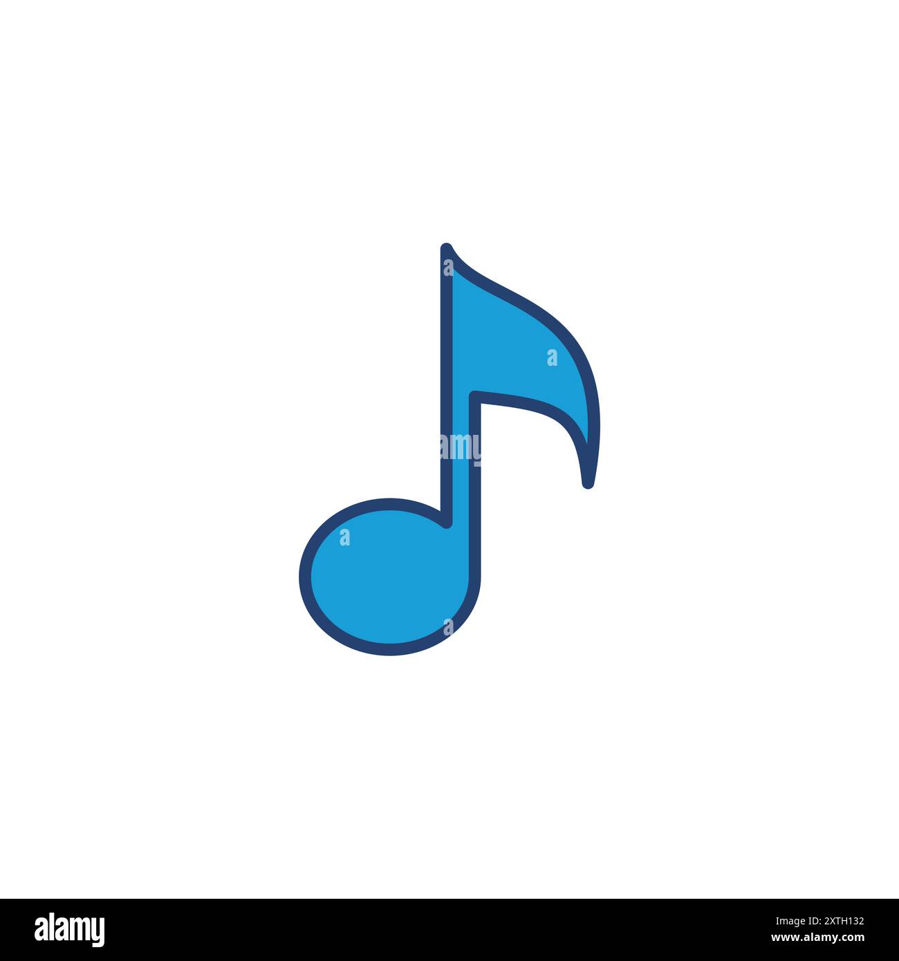 Music icon vector. note music icon vector Stock Vector