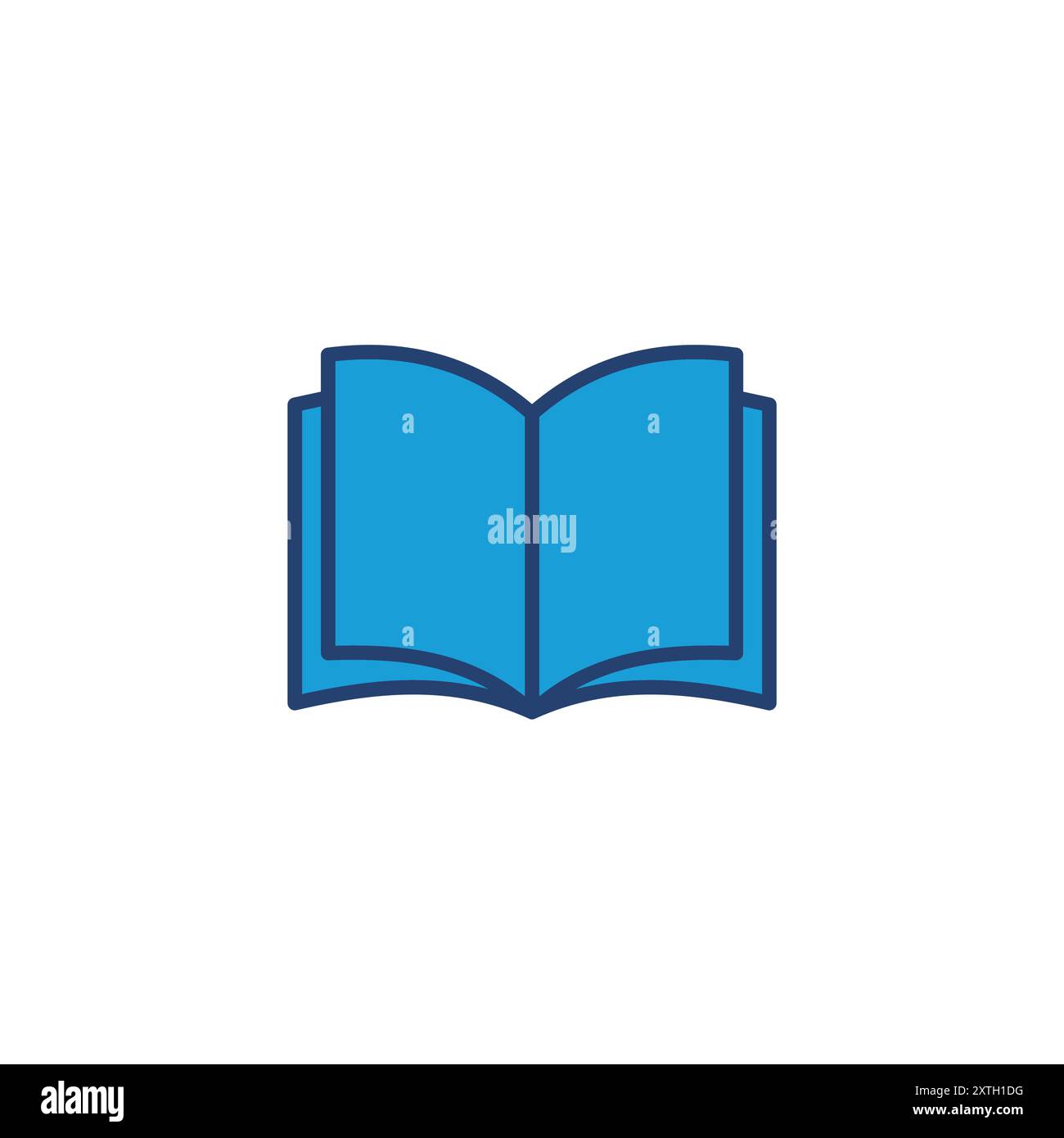 Book icon vector. open book icon vector. ebook icon Stock Vector