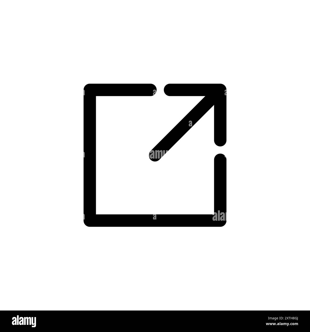 External link icon logo design. link sign and symbol. hyperlink symbol ... image.