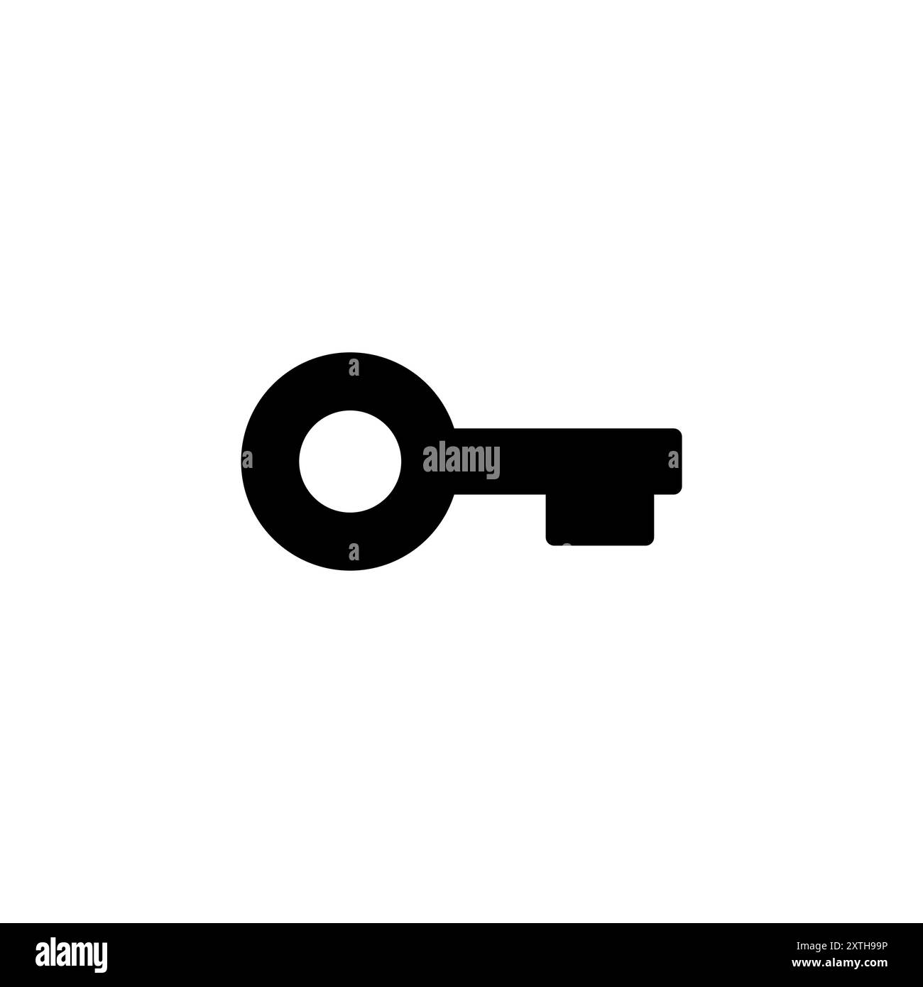 Key icon logo design. Key sign and symbol. Stock Vector