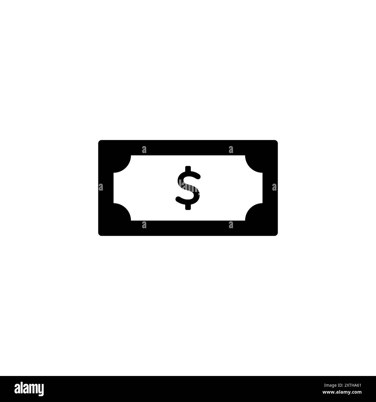 Money icon logo design. Money sign and symbol Stock Vector