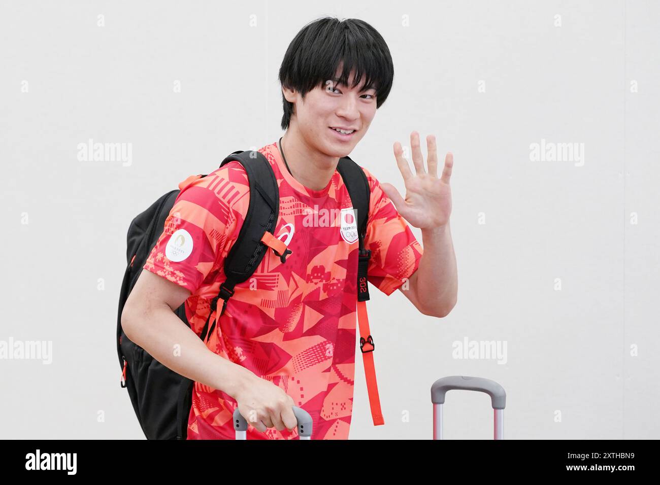 Tokyo, Japan. 13th Aug, 2024. Japan's Ryusei Kawaura poses