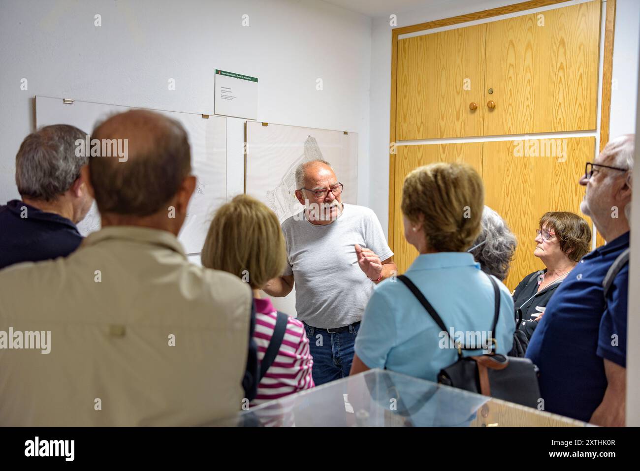 Visit to the Comte Arnau (Count Arnau) museum in Gombrèn, with the objects exhibited from the Mataplana castle and surroundings (Catalonia, Spain) Stock Photo