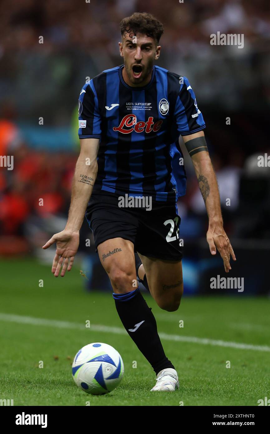 Matteo Ruggeri of Atalanta during the UEFA Super Cup 2024 football ...