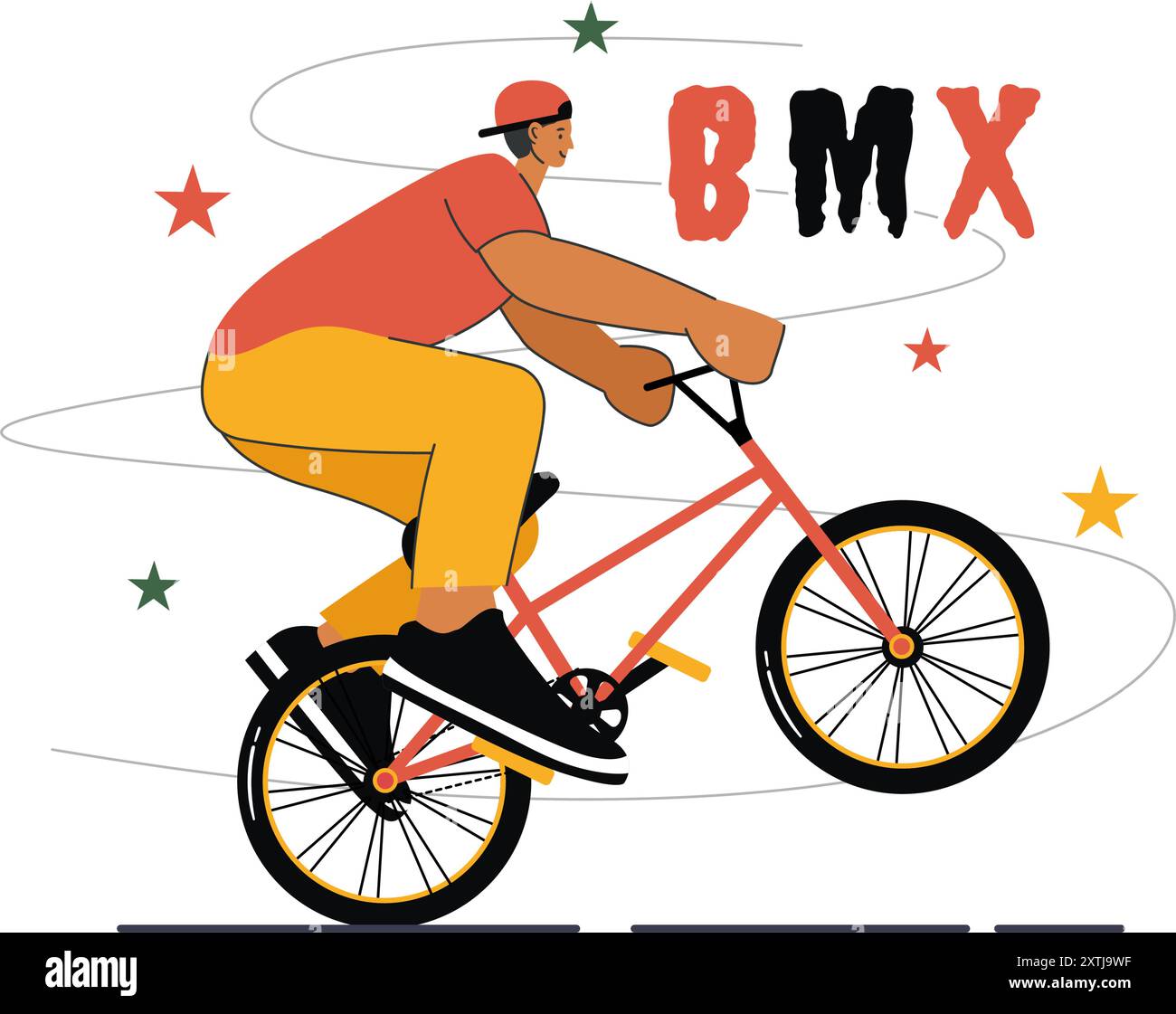 Bike stunts Stock Vector Images - Alamy