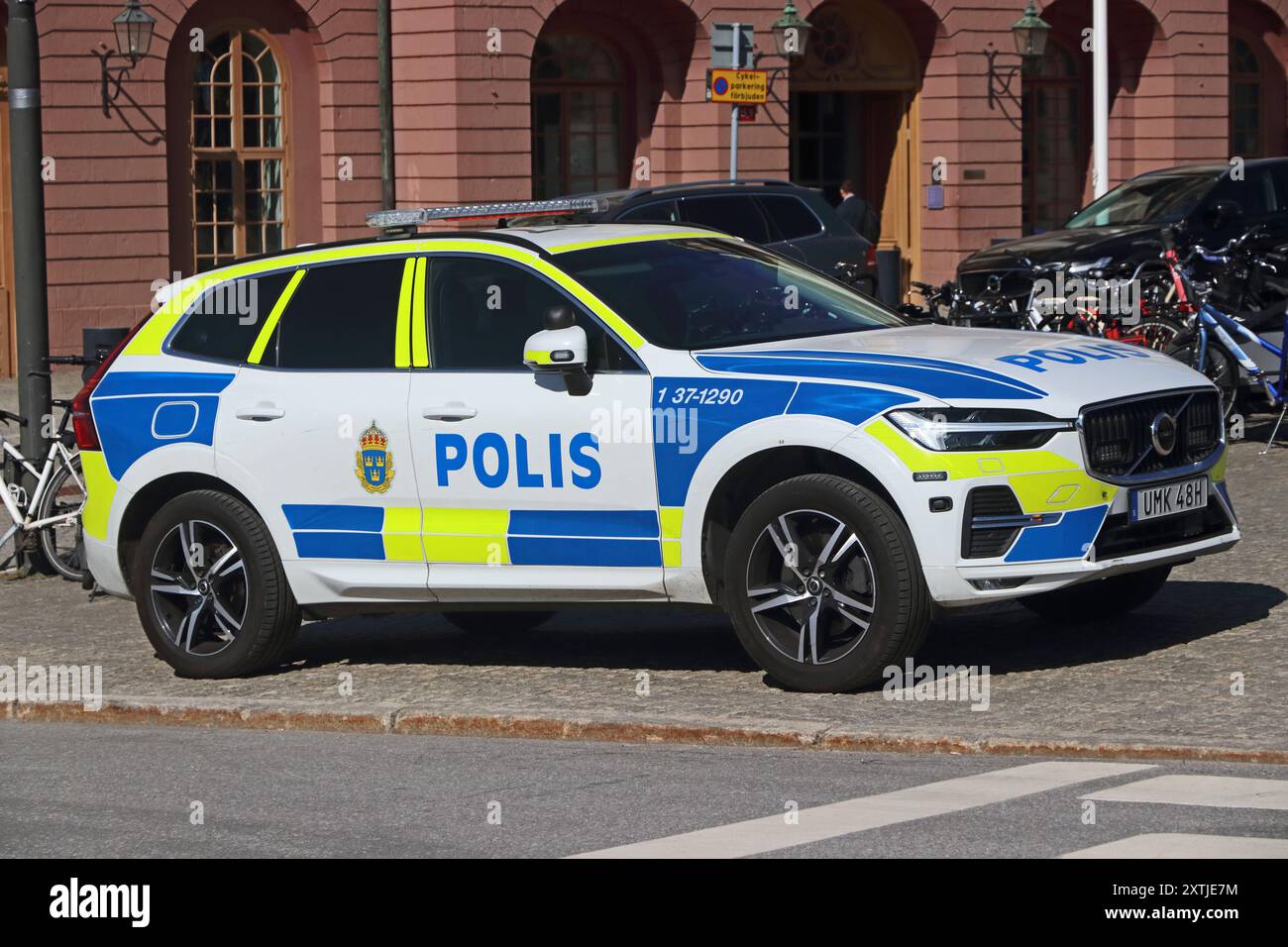 Volvo Polis car, Stockholm Stock Photo