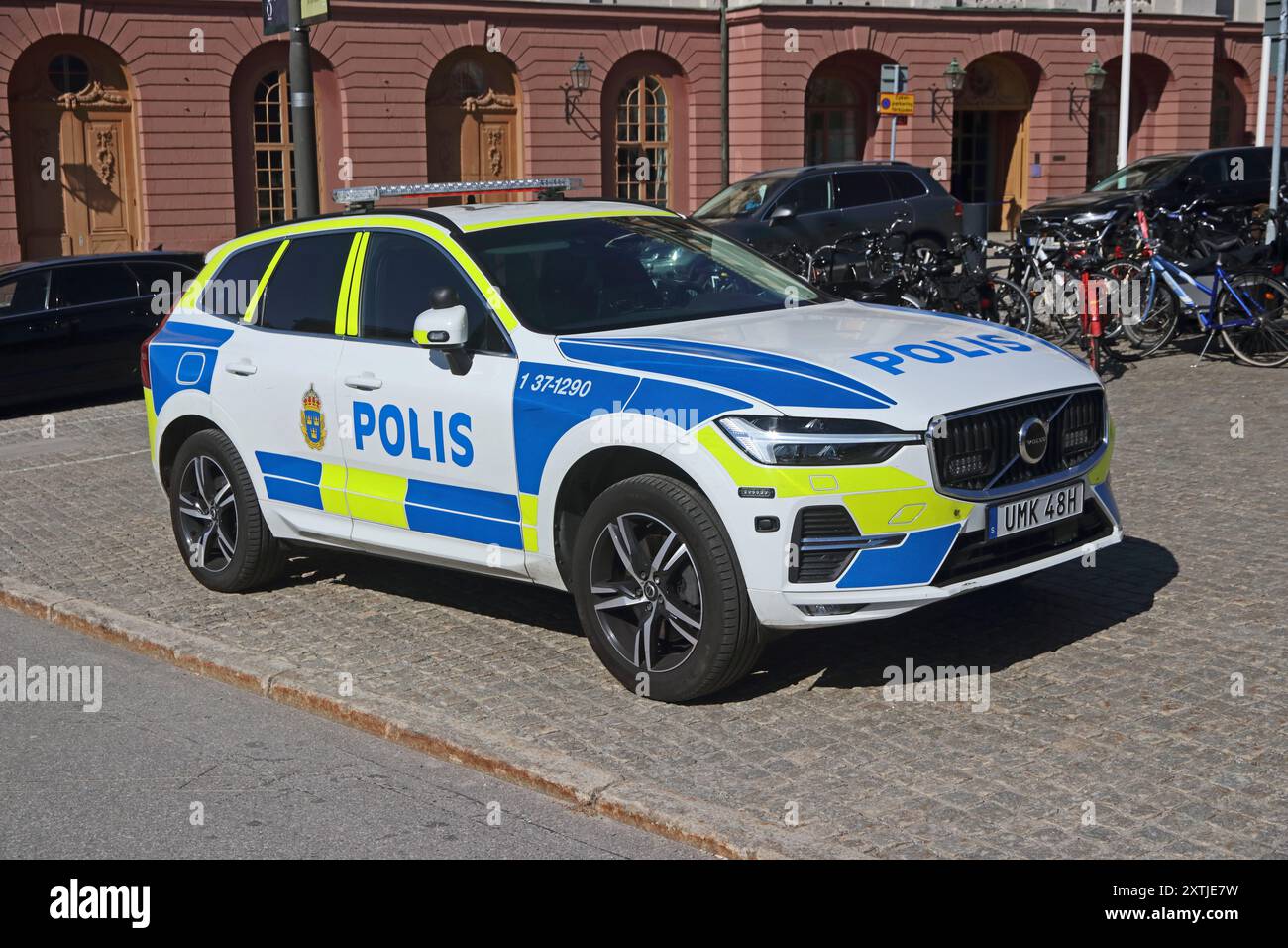 Volvo Polis car, Stockholm Stock Photo