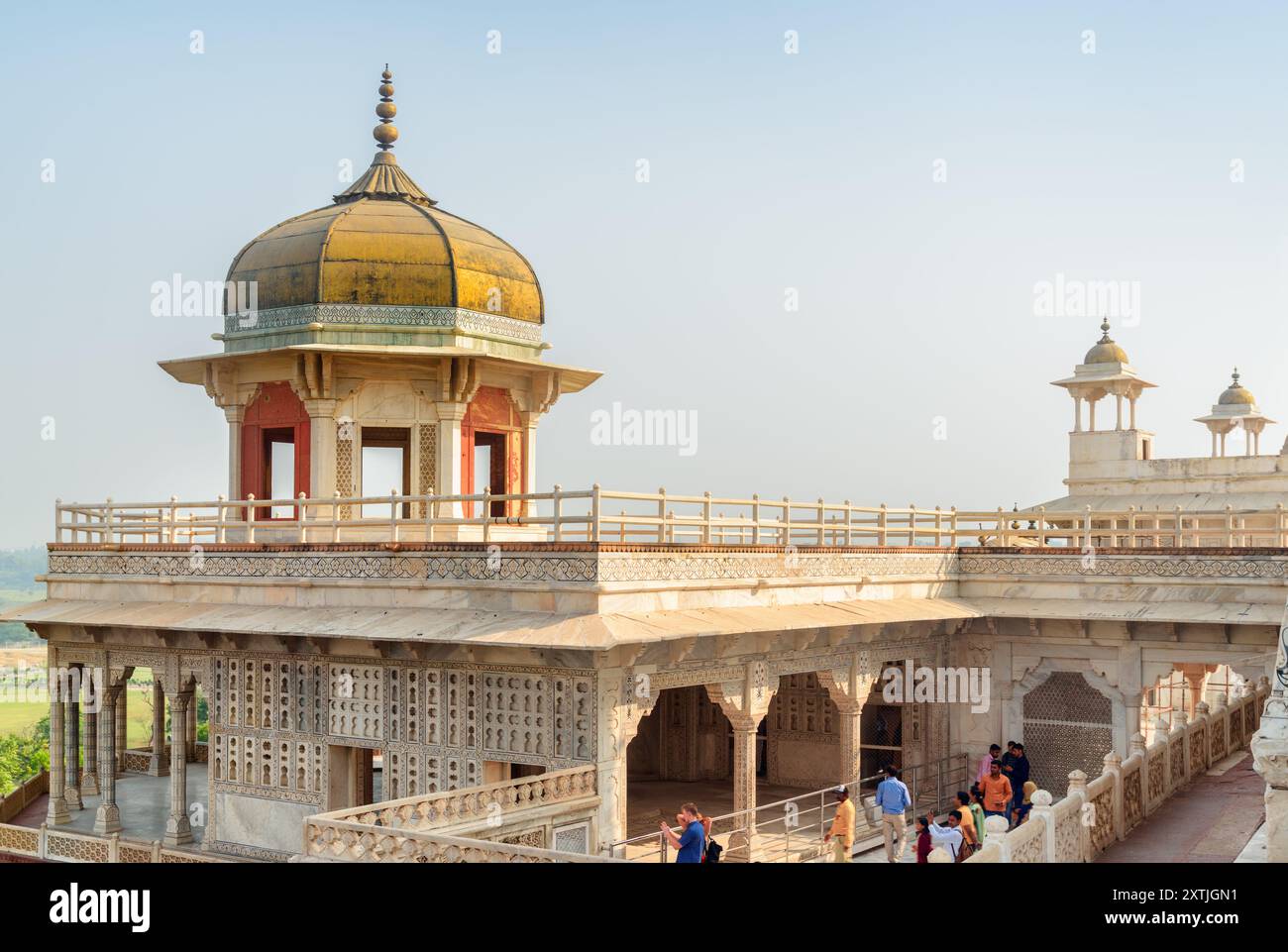 View of the Musamman Burj in the Agra Fort, India Stock Photo - Alamy