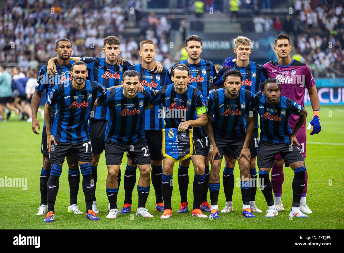 WARSZAWA 14.08.2024 MECZ O SUPERPUCHAR EUROPY 2024: REAL MADRYT - ATALANTA BERGAMO --- UEFA SUPER CUP 2024 FOOTBALL MATCH IN WARSAW: REAL MADRID - ATALANTA BC nz JUAN MUSSO BERAT DJIMSITI ISAK HIEN SEAD KOLASINAC DAVIDE ZAPPACOSTA MARTEN DE ROON EDERSON MATTEO RUGGERI MARIO PASALIC CHARLES DE KATELAERE ADEMOLA LOOKMAN FOT. ERNEST KOLODZIEJ/400mm.pl/NEWSPIX.PL --- Newspix.pl  POLAND OUT !!! Newspix / PRESSINPHOTO Stock Photo