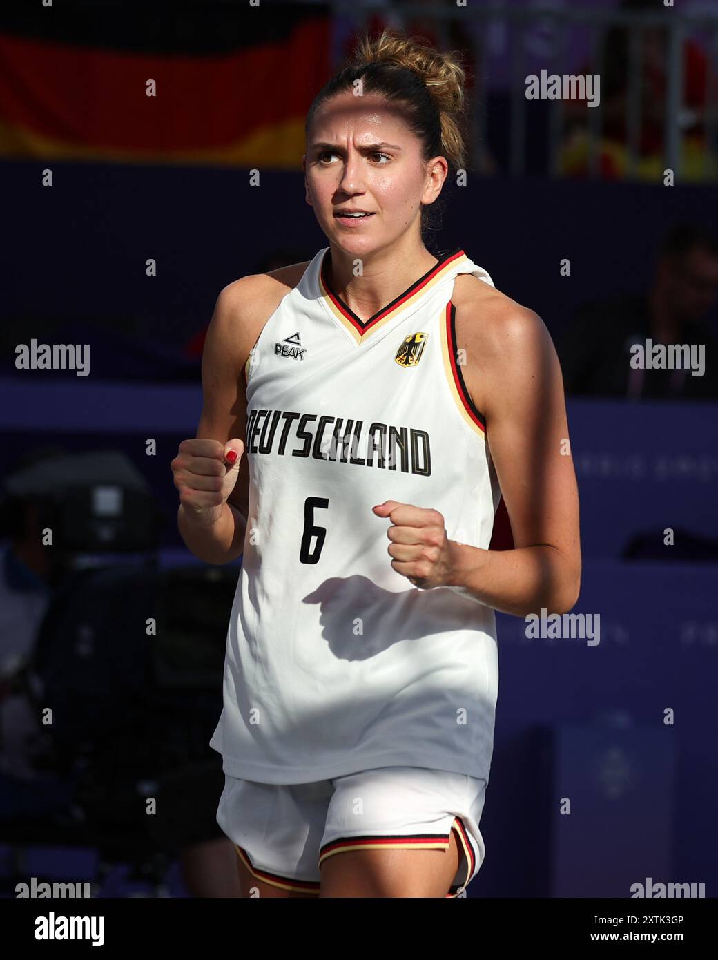 Marie Ripert PARIS, FRANCE - AUGUST 05: Marie Reichert of team Germany in action ...