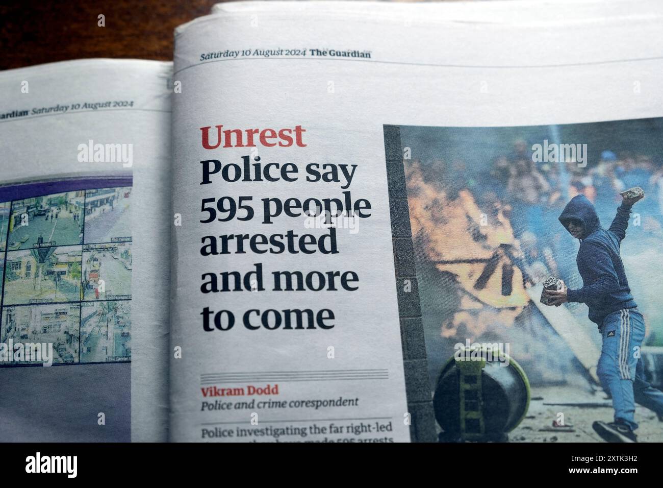 'Unrest Police say 595 people arrested and more to come' Guardian