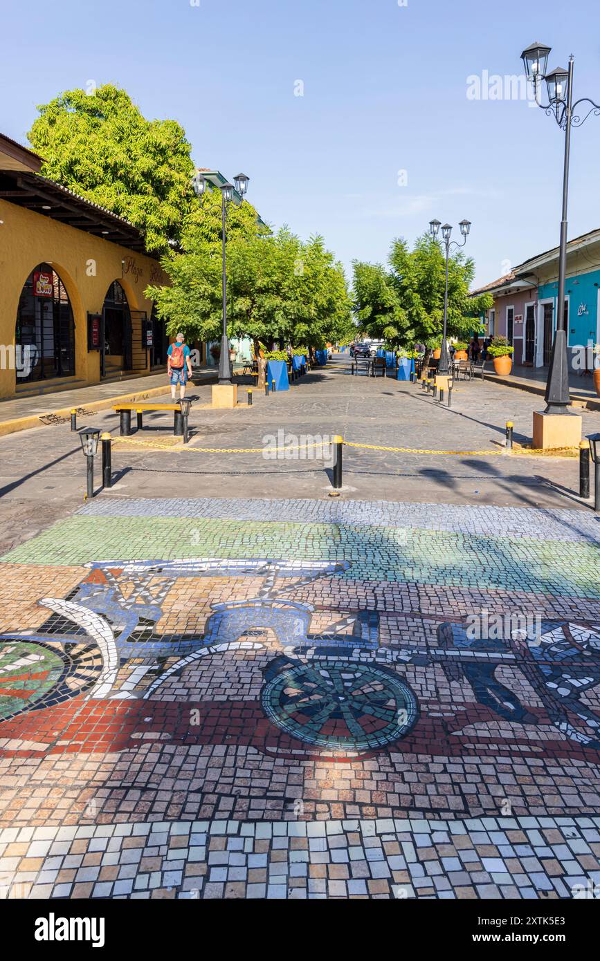 Granada, Nicaragua - March 20, 2024: Mosaic tile art of traditional ...