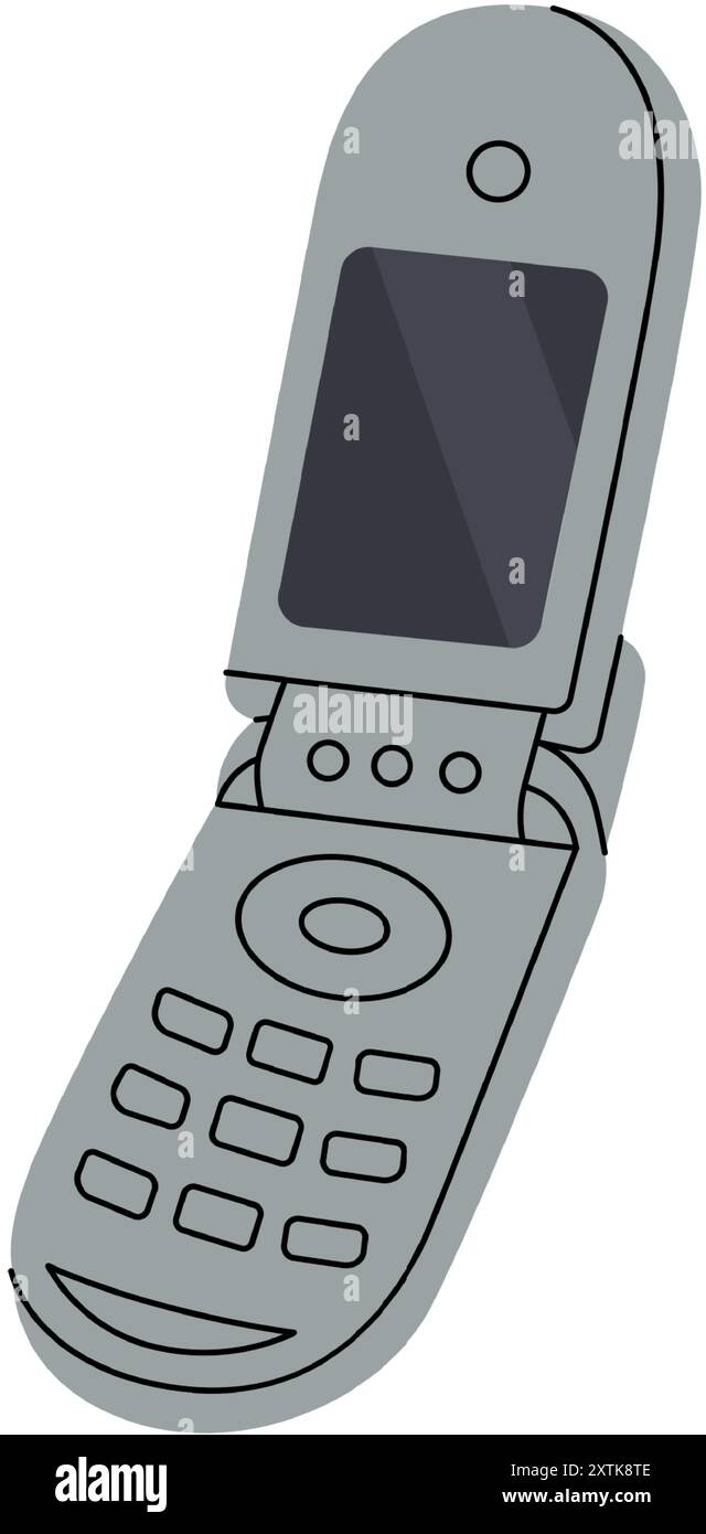 Vintage flip phone Stock Vector Images Alamy