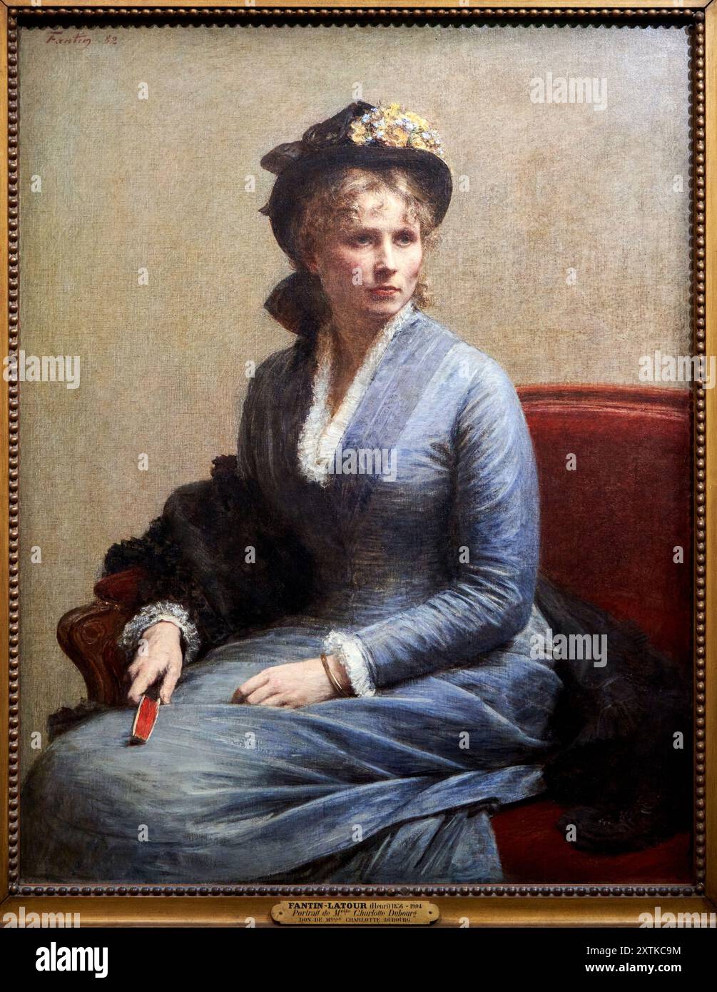 Henri Fantin-Latour (Grenoble 1836 - Buré 1904), Charlotte Dubourg, 1882, Musée d'Orsay, Paris, France Stock Photo