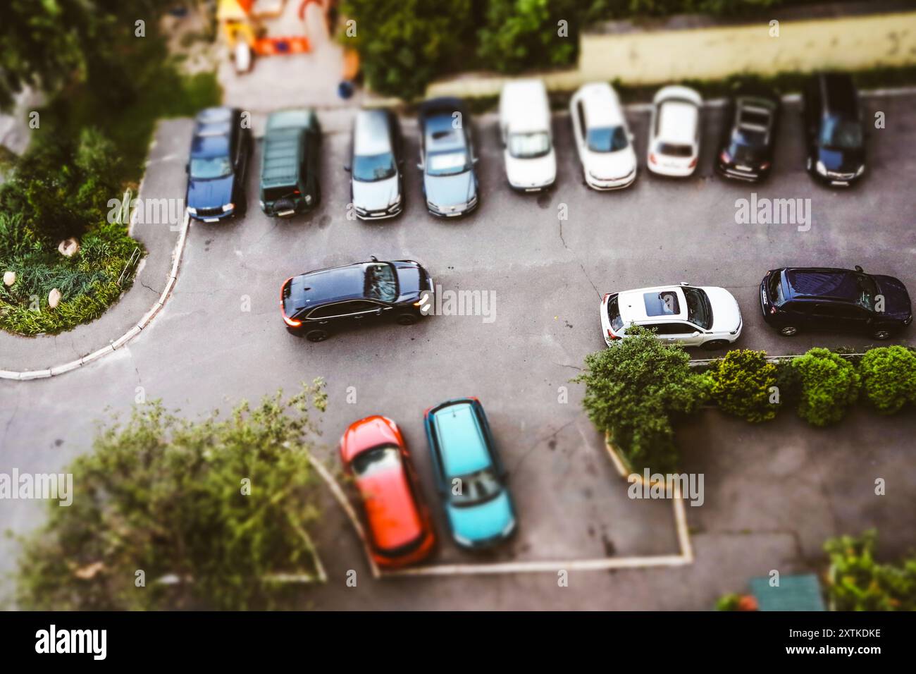 Overhead shot building parking lot hi-res stock photography and images ...