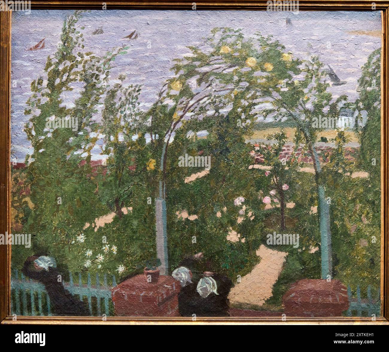 Maurice Denis (Granville 1870 - Paris 1943), Bretonnes sous la tonnelle, Musée d'Orsay, Paris, France Stock Photo