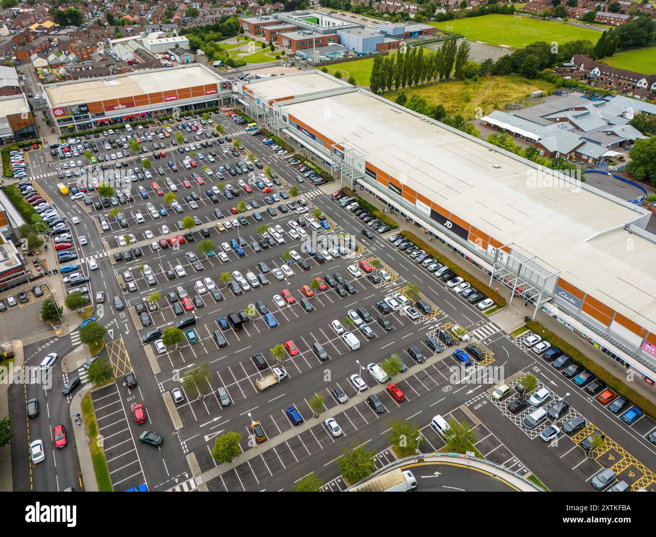 Crown Point Shopping Centre in Denton Manchester Stock Photo Alamy