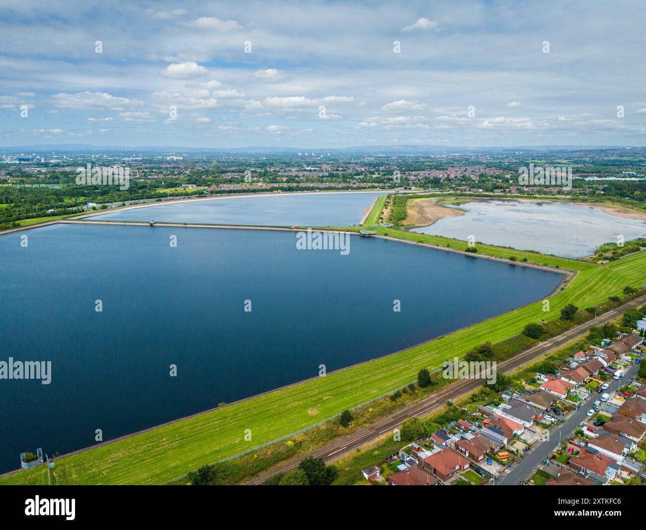 Audenshaw Reservoirs in Denton, Manchester. Stock Photo