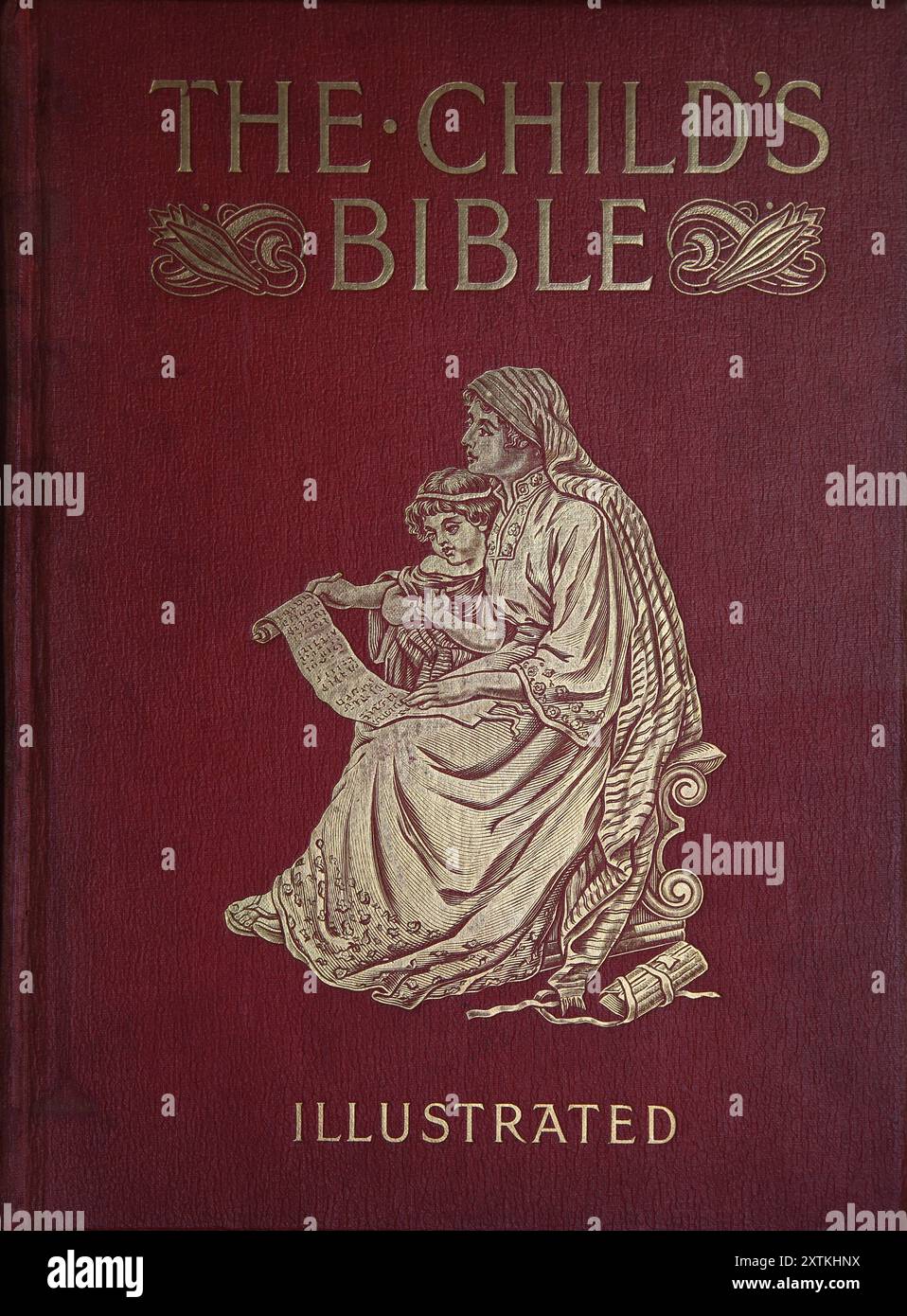Front Cover of The Child's Bible Illustrated Stock Photo