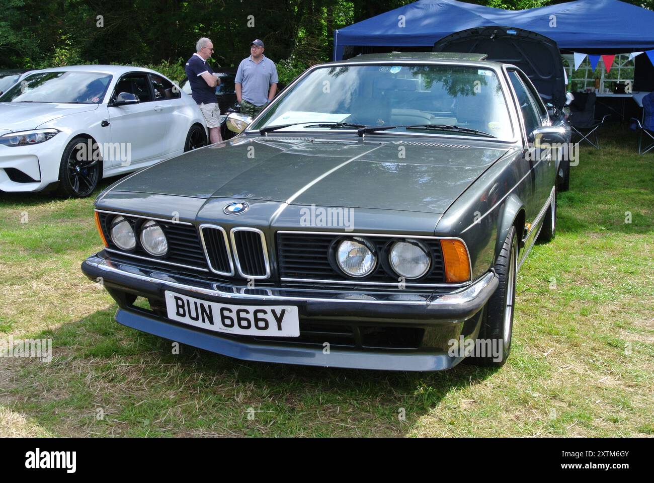 A 1986 BMW 635 csi parked on display at the 49th Historic Vehicle ...