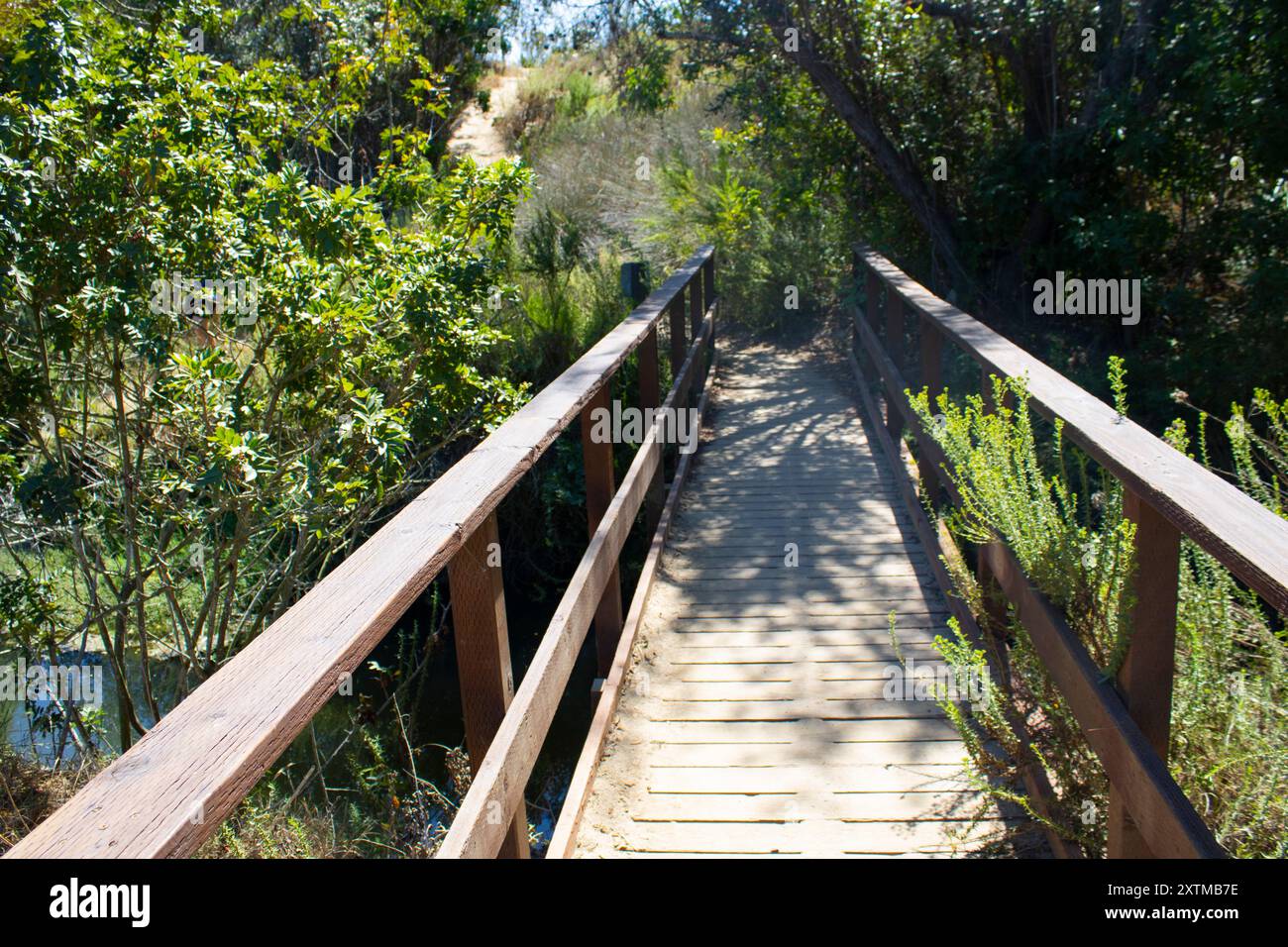 Rustic wooden bridge railing hi-res stock photography and images - Alamy