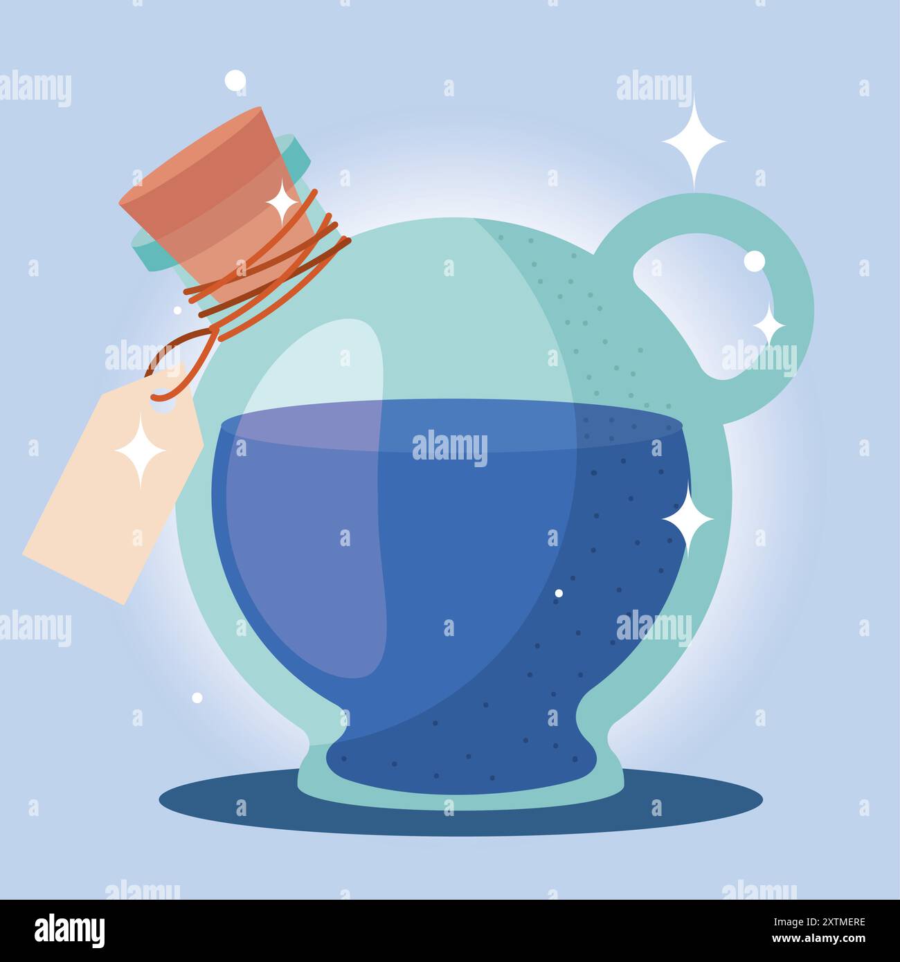 Magical potion bottle with liquid, Vector Stock Vector Image & Art - Alamy