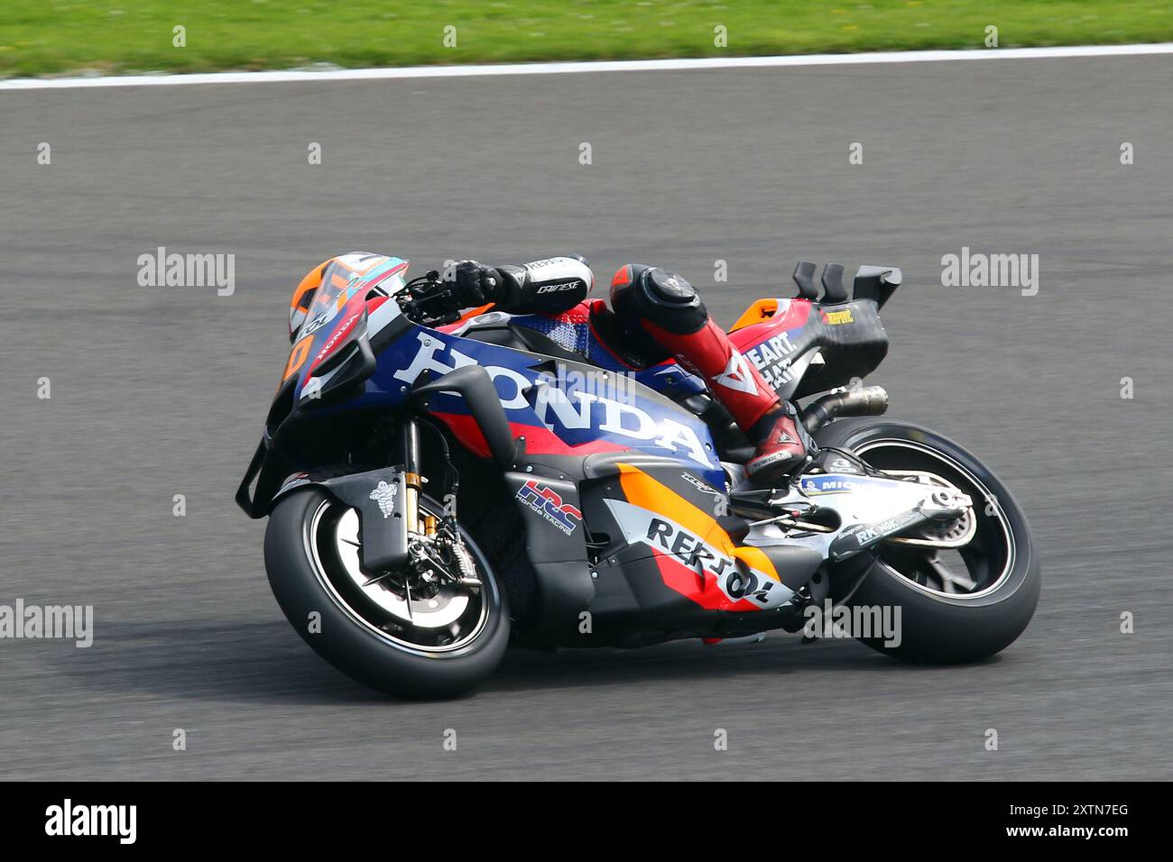 Luca Marini - Repsol Honda Team - Rider number 10 on a Honda at the 2024 British MotoGP round at Silverstone in August 2024 Stock Photo