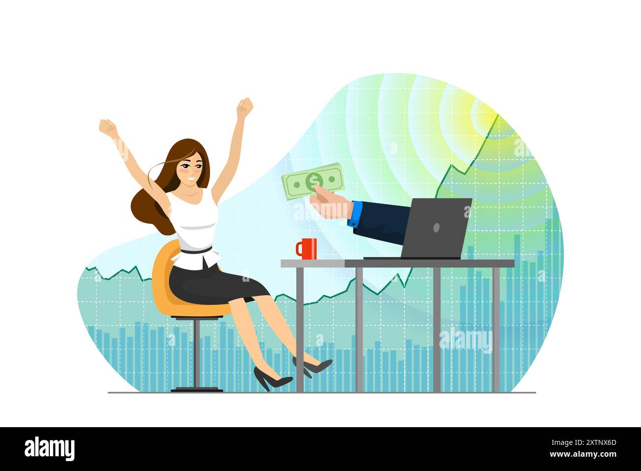Trading income Stock Vector Images - Alamy