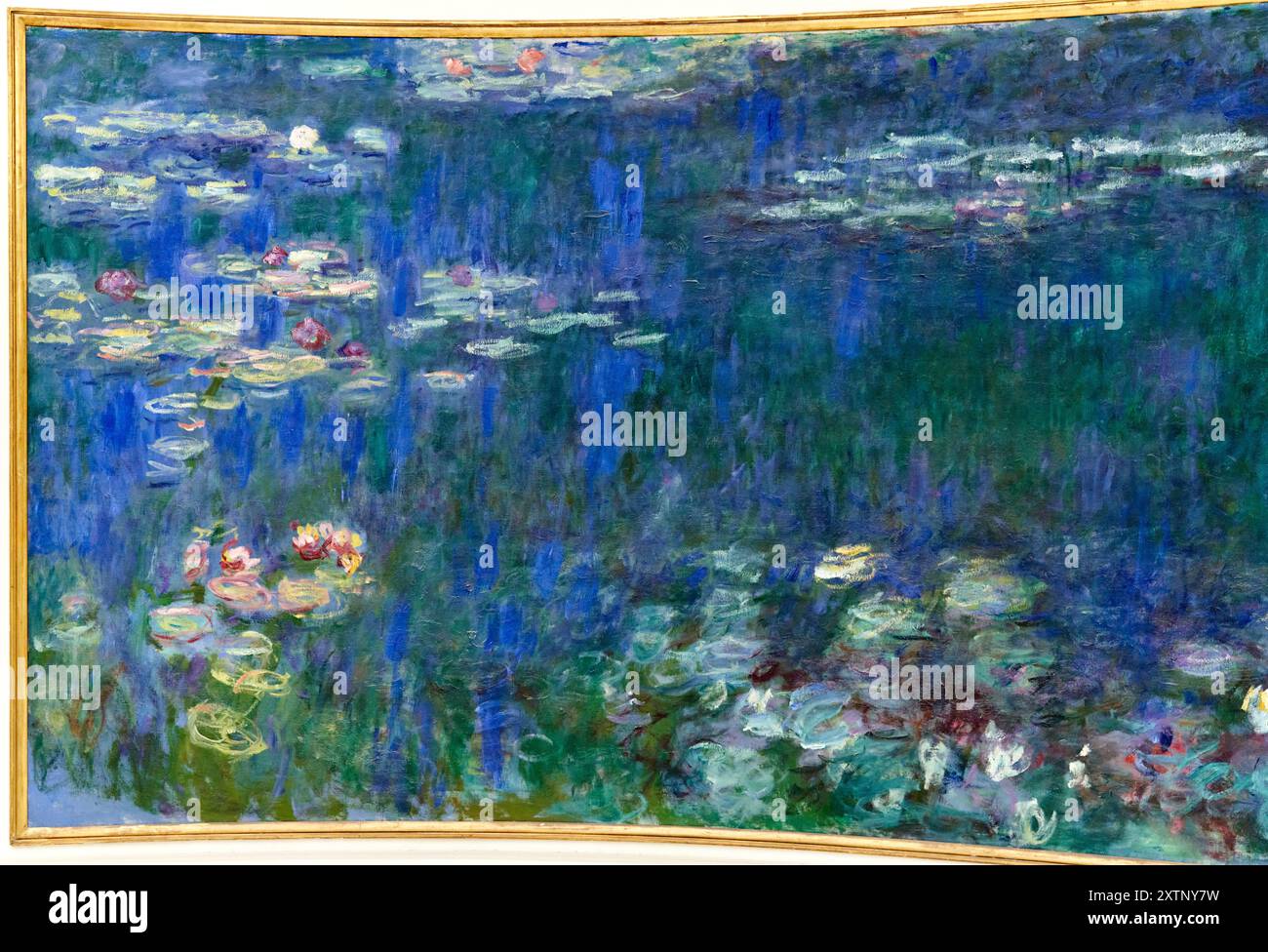 Detail, Water-lilies Nympheas series painted by Claude Monet