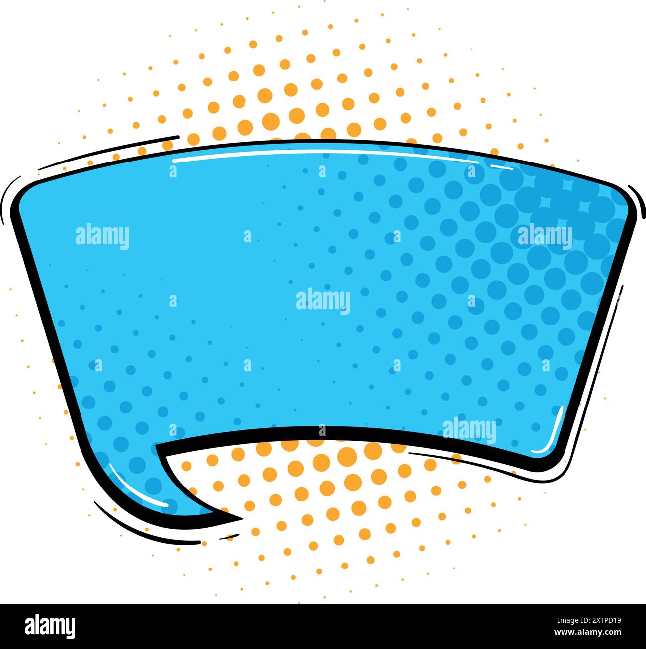 Comic-style speech bubble with halftone dot pattern design Stock Vector ...