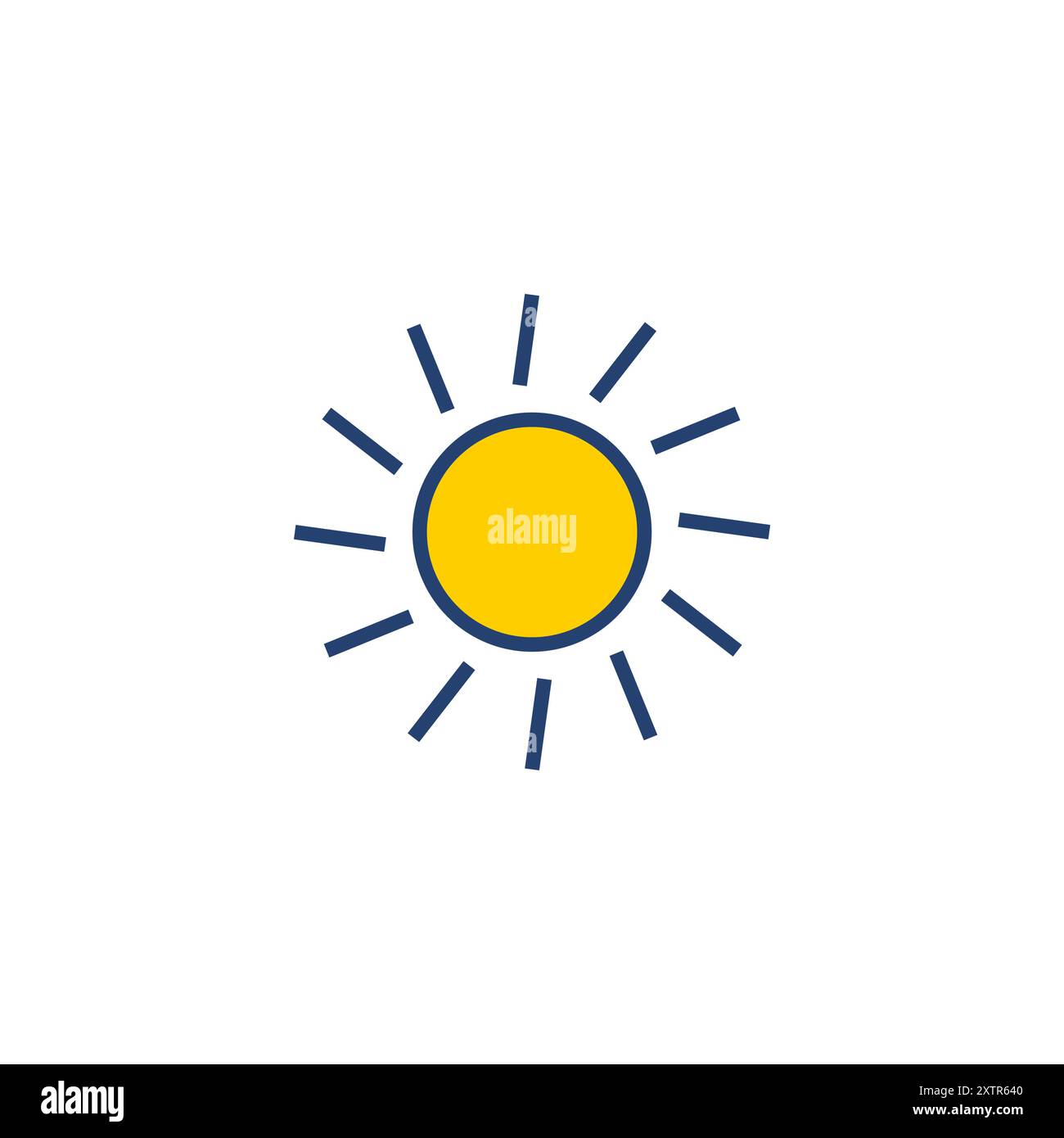 Sun icon vector. Brightness Icon vector Stock Vector Image & Art - Alamy