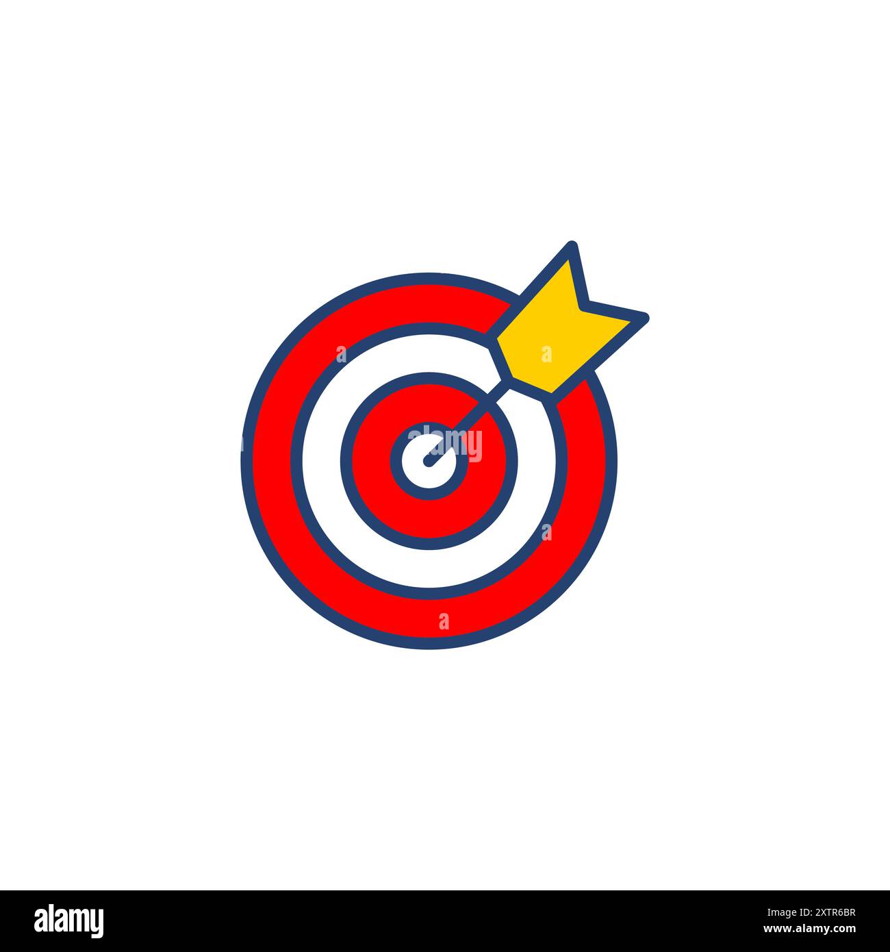 Target icon vector. goal icon vector. target marketing icon vector Stock Vector