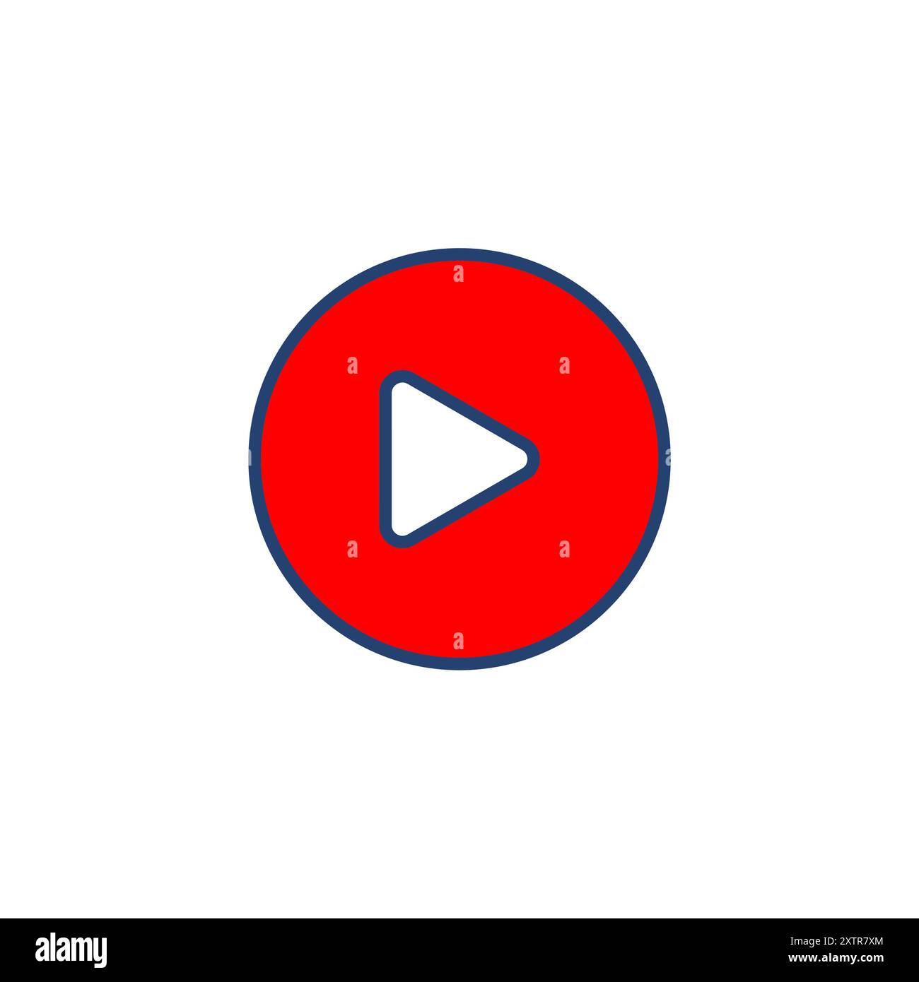 Play Icon vector. Play button vector icon Stock Vector