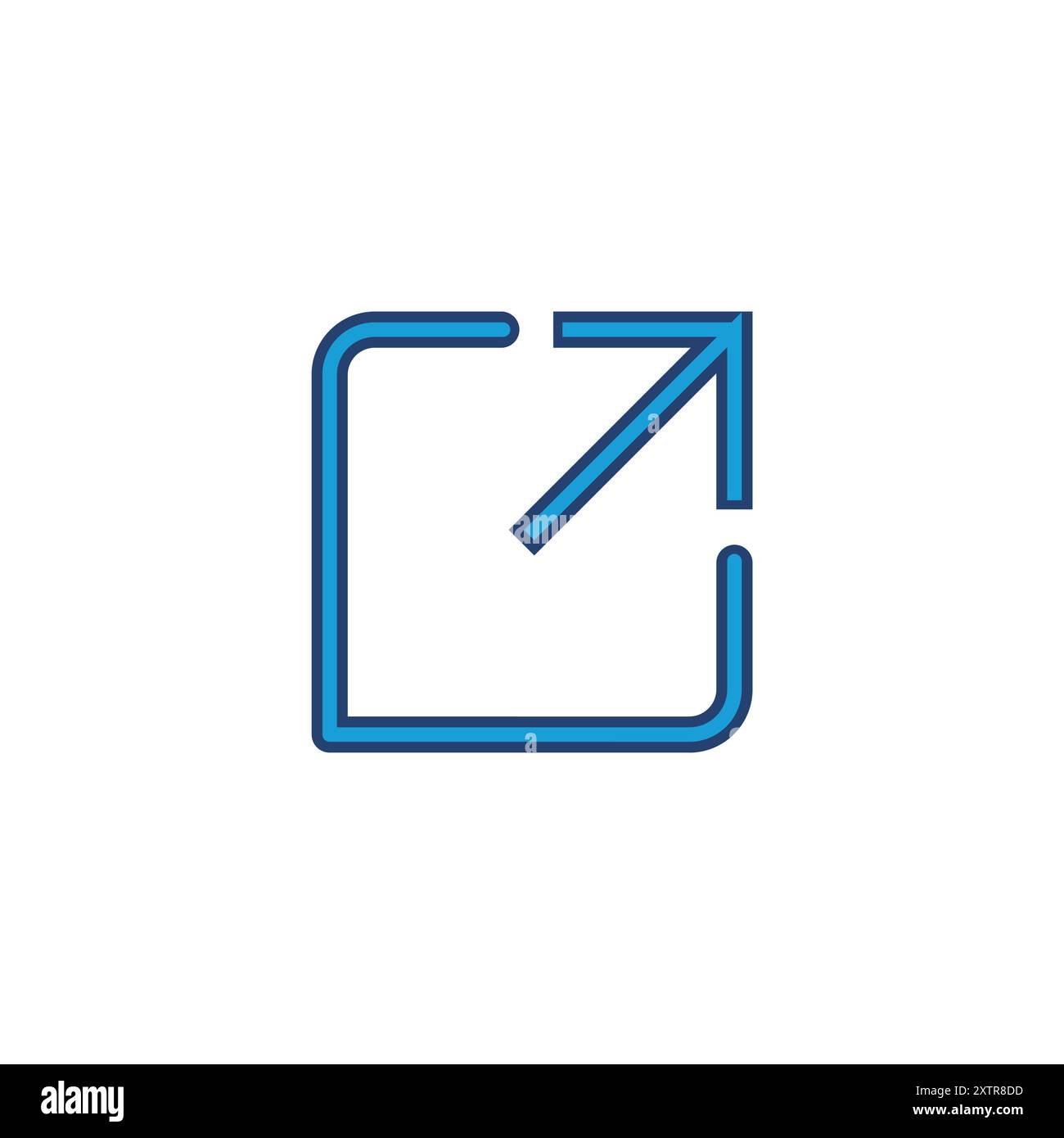 External link icon vector. link icon vector. hyperlink symbol Stock Vector