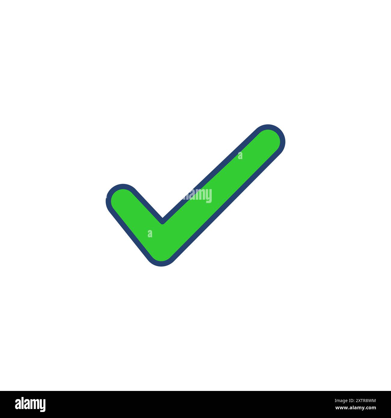 Check mark icon vector. Check mark icon. Tick mark symbol vector Stock ...