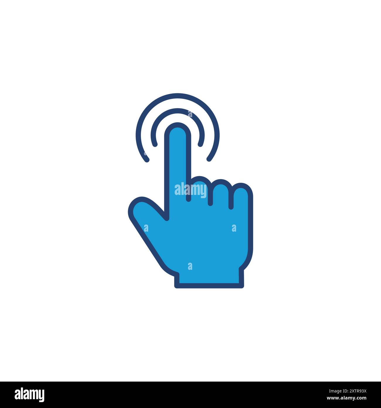 Hand click icon vector. pointer icon vector. hand cursor icon vector Stock Vector