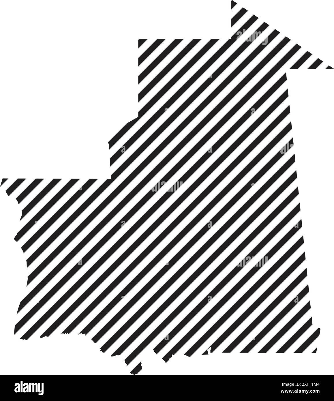 Mauritania country map icon illustration design Stock Vector