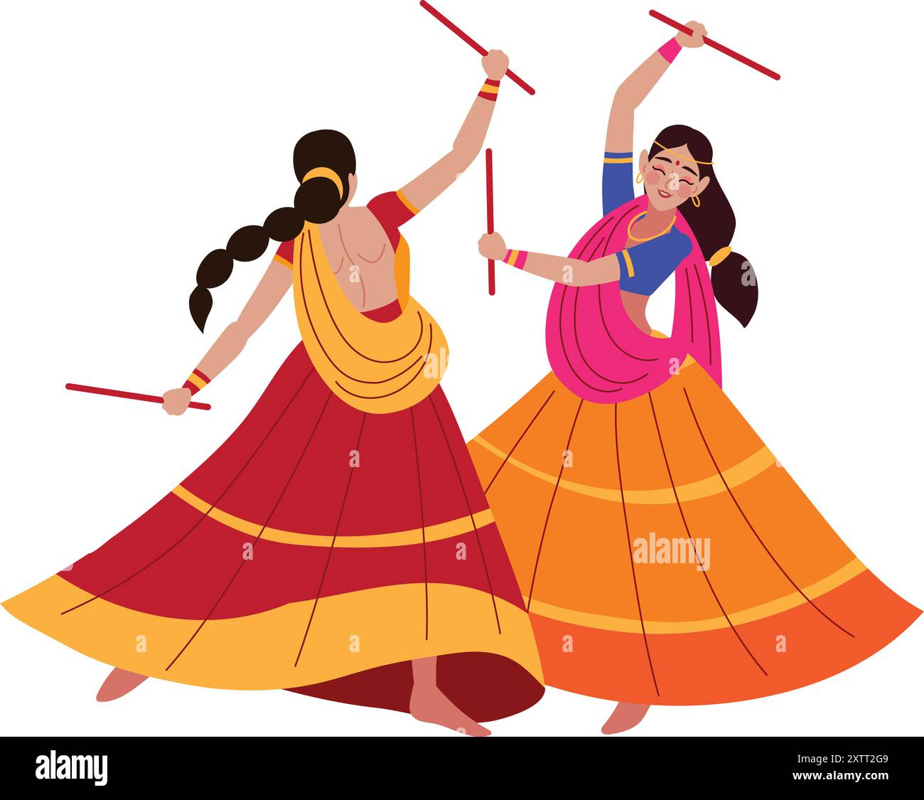 Happy indian dancer Stock Vector Images - Page 3 - Alamy, image size:1300x1125