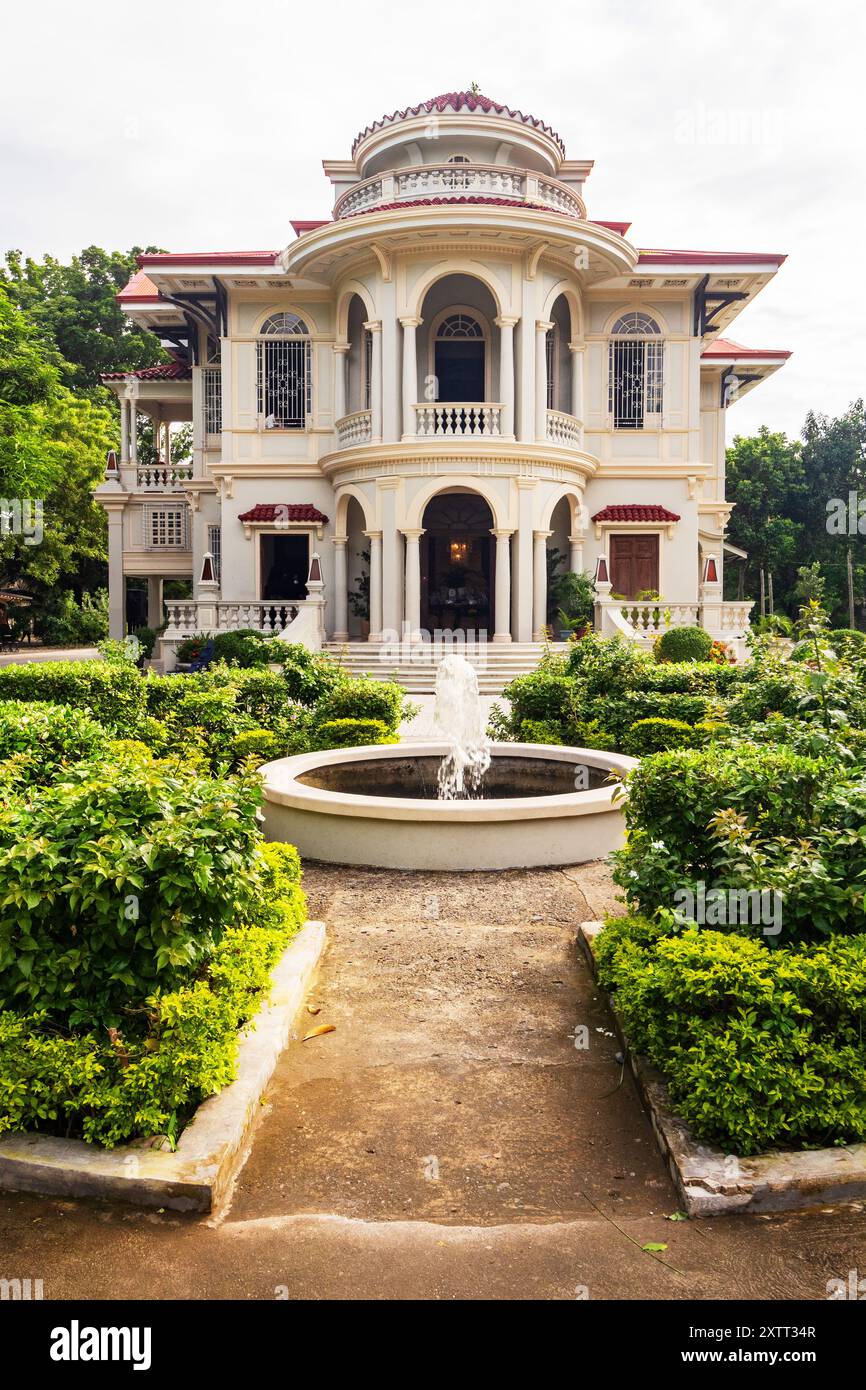 The facade of the Yusay-Consing Ancestral House, now a museum in Iloilo City, Philippines Stock Photo