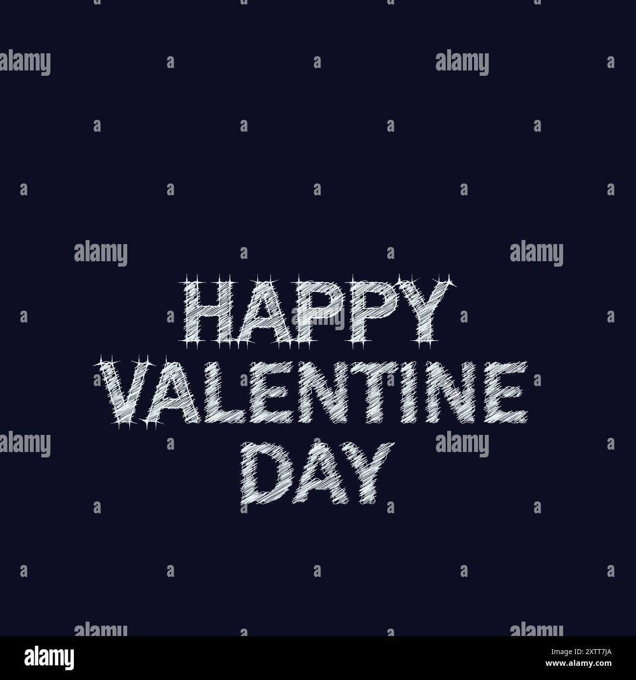 Happy Valentin day Text and Love Shape Stock Vector