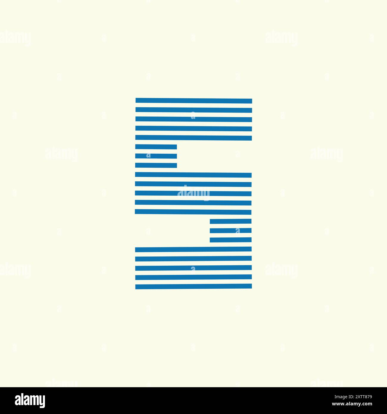 Abstract creative Corporate Line Style S Logo Stock Vector