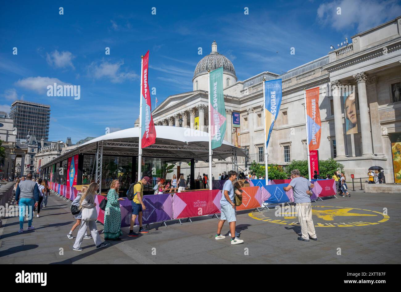 15 August 2024. Summer on the Square events outside The National